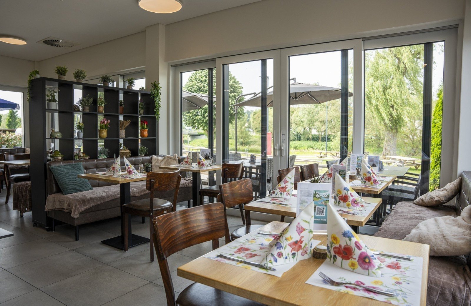 Spacious terrace, a bar and restaurant